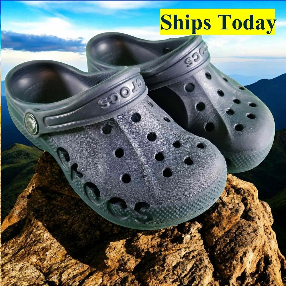Crocs Classic Youth Size 11 Blue Comfort Shoes 12439
